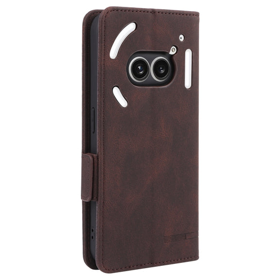 For Nothing Phone 2a Magnetic Clasp Leather Phone Case(Brown)