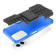 For Motorola Moto G Power 5G 2024 Tire Texture TPU + PC Phone Case with Holder(Blue)