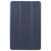 For Honor Pad X9 / X8 Pro Solid Color 3-folding Leather Tablet Case(Dark Blue)
