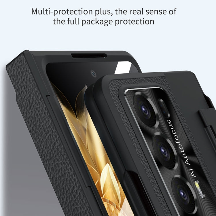 For Honor Magic V2 Shield Series Integrated Folding Phone Case(Rose Gold)
