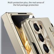 For Honor Magic V2 Integrated Folding Phone Case with Hinge(Champagne Gold)