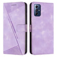 For Motorola Moto G Play 2024 Dream Triangle Leather Phone Case with Lanyard(Purple) - free shipping - PMC Jewellery - Order now!
