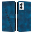 For Motorola Moto G Power 5G 2024 Dream Triangle Leather Phone Case with Lanyard(Blue) - Motorola Cases by PMC Jewellery | Online Shopping South Africa | PMC Jewellery | Buy Now Pay Later Mobicred