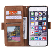 For iPhone 16e Retro Splicing Horizontal Flip Leather Phone Case(Grey)