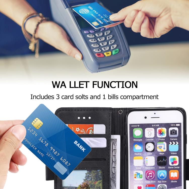For iPhone 16e Retro Splicing Horizontal Flip Leather Phone Case(Red)