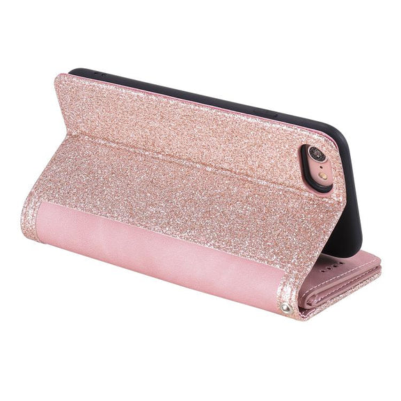 For iPhone 16e Nine Card Zipper Bag Leather Phone Case with Lanyard(Pink)