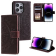 For iPhone 16 Pro Max Totem Flower Embossed Leather Phone Case(Brown) - iPhone 16 Pro Max Cases by PMC TechLife | Online Shopping South Africa | PMC TechLife | Buy Now Pay Later Mobicred