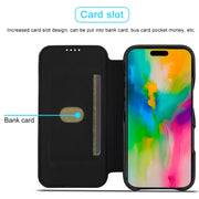 For iPhone 16 Pro Max LC.IMEEKE Hon Ancient Series Flip Leather Phone Case(Black)
