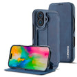 For iPhone 16 LC.IMEEKE Hon Ancient Series Flip Leather Phone Case(Blue) - iPhone 16 Cases by LC.IMEEKE | Online Shopping South Africa | PMC TechLife | Buy Now Pay Later Mobicred