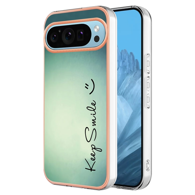 For Google Pixel 9 / 9 Pro Electroplating Dual-side IMD Phone Case(Smile)