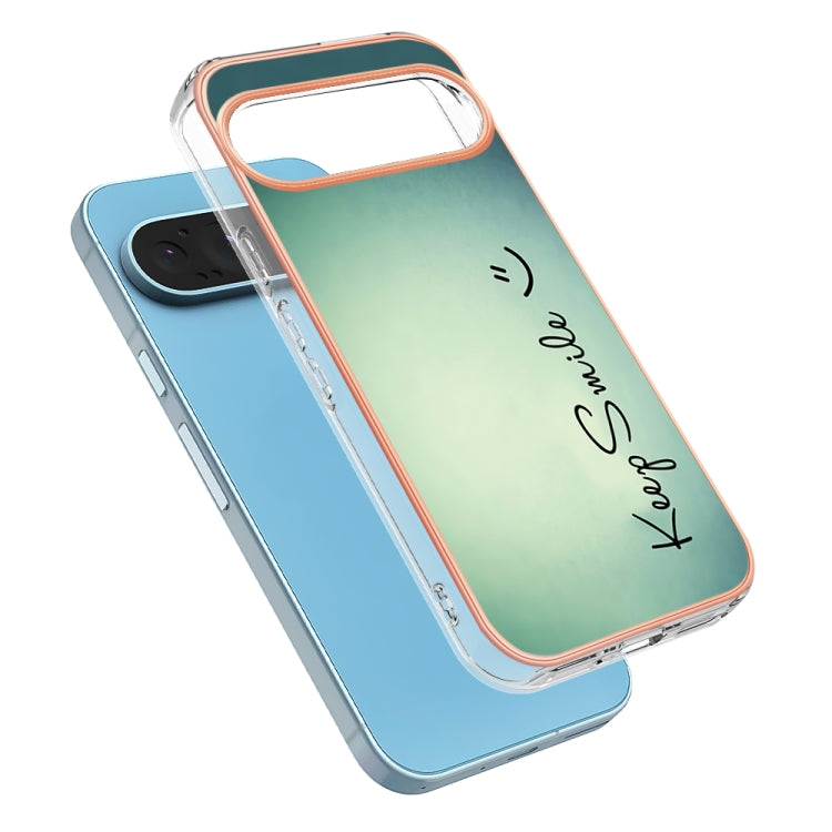 For Google Pixel 9 / 9 Pro Electroplating Dual-side IMD Phone Case(Smile)