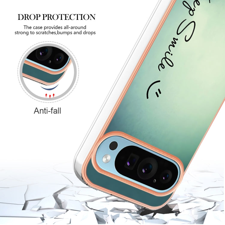 For Google Pixel 9 / 9 Pro Electroplating Dual-side IMD Phone Case(Smile)