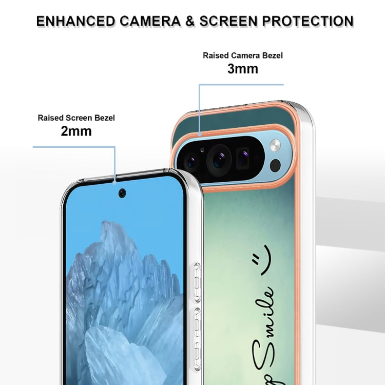 For Google Pixel 9 / 9 Pro Electroplating Dual-side IMD Phone Case(Smile)
