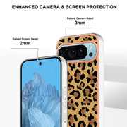 For Google Pixel 9 / 9 Pro Electroplating Dual-side IMD Phone Case(Leopard Print)