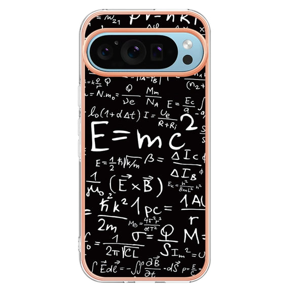 For Google Pixel 9 / 9 Pro Electroplating Dual-side IMD Phone Case(Equation)