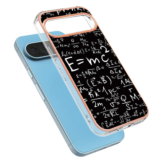 For Google Pixel 9 / 9 Pro Electroplating Dual-side IMD Phone Case(Equation)