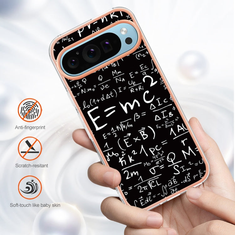For Google Pixel 9 / 9 Pro Electroplating Dual-side IMD Phone Case(Equation)