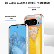 For Google Pixel 9 / 9 Pro Electroplating Dual-side IMD Phone Case(Draft Beer)
