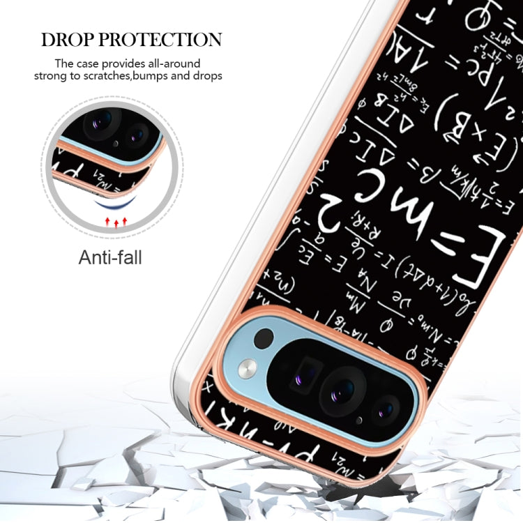 For Google Pixel 9 Pro XL Electroplating Dual-side IMD Phone Case(Equation)