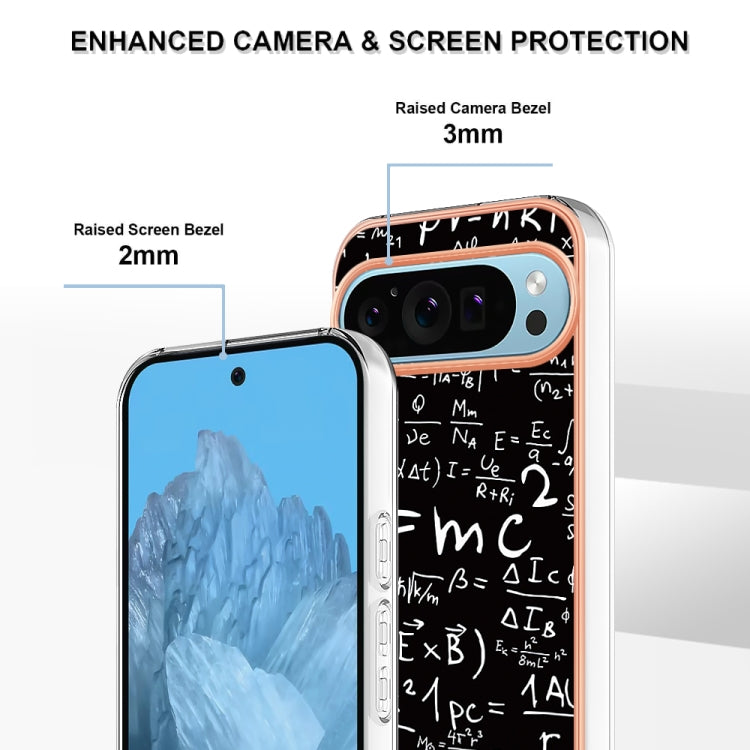 For Google Pixel 9 Pro XL Electroplating Dual-side IMD Phone Case(Equation)