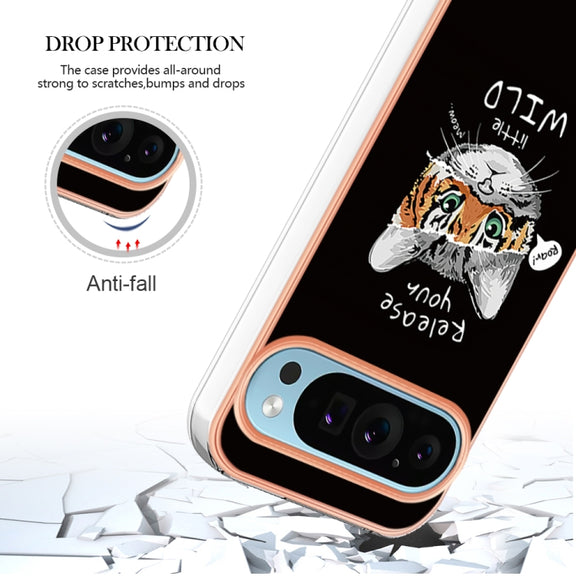 For Google Pixel 9 Pro XL Electroplating Dual-side IMD Phone Case(Natural Growth)