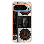 For Google Pixel 9 Pro XL Electroplating Dual-side IMD Phone Case(Retro Radio)