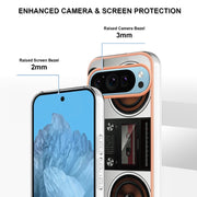 For Google Pixel 9 Pro XL Electroplating Dual-side IMD Phone Case(Retro Radio)