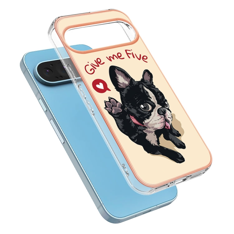 For Google Pixel 9 Pro XL Electroplating Dual-side IMD Phone Case(Lucky Dog)