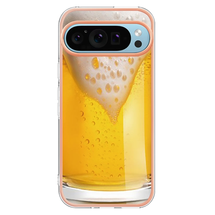 For Google Pixel 9 Pro XL Electroplating Dual-side IMD Phone Case(Draft Beer)