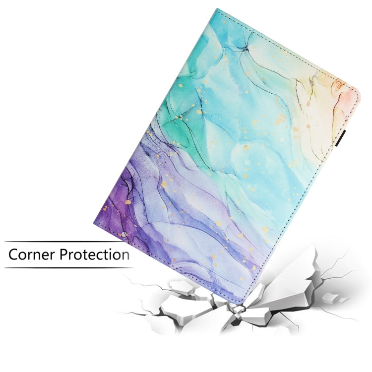 For iPad Pro 11 2024 Sewing Litchi Texture Smart Leather Tablet Case(Oil Painting)