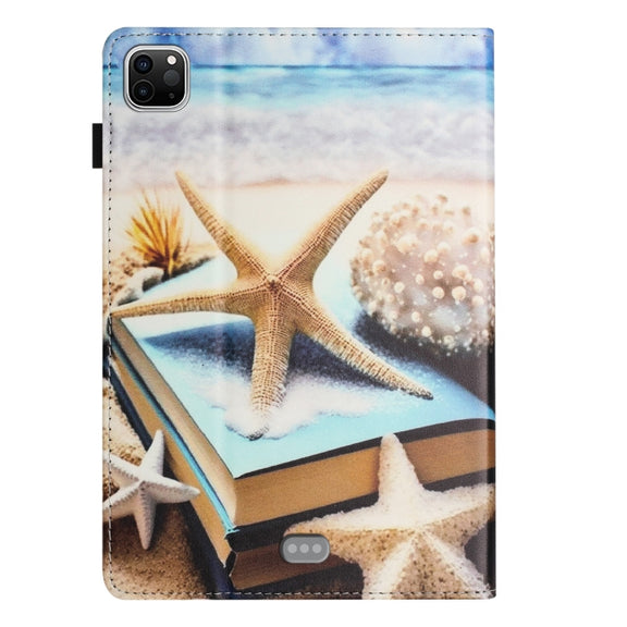 For iPad Pro 11 2024 Sewing Litchi Texture Smart Leather Tablet Case(Starfish)