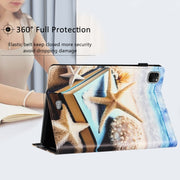 For iPad Pro 11 2024 Sewing Litchi Texture Smart Leather Tablet Case(Starfish)