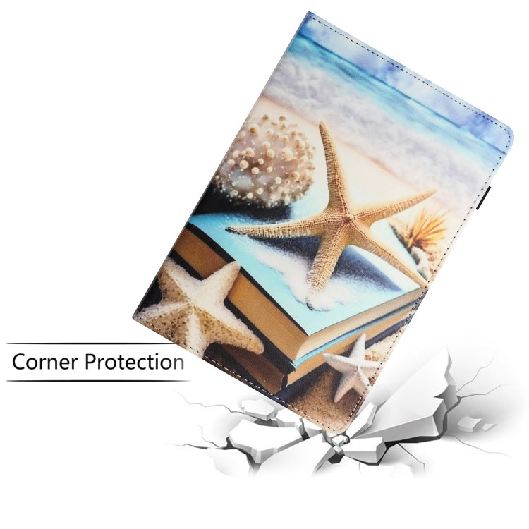 For iPad Pro 11 2024 Sewing Litchi Texture Smart Leather Tablet Case(Starfish)