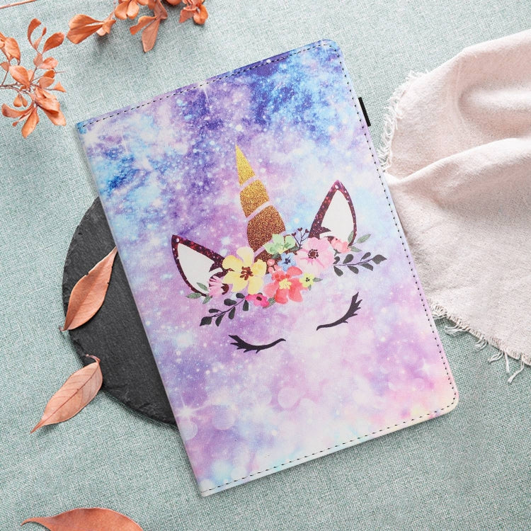 For iPad Pro 11 2024 Sewing Litchi Texture Smart Leather Tablet Case(Smiling Face)