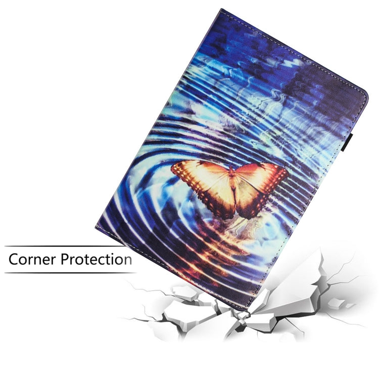 For iPad Pro 11 2024 Sewing Litchi Texture Smart Leather Tablet Case(Butterfly)