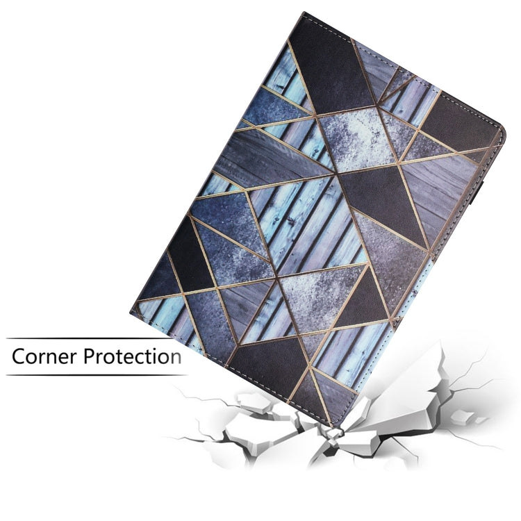 For iPad Pro 11 2024 Sewing Litchi Texture Smart Leather Tablet Case(Marble)