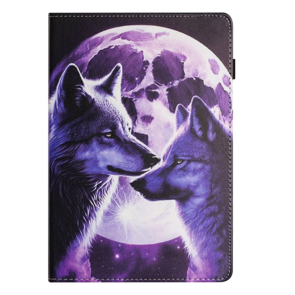 For iPad Pro 11 2024 Sewing Litchi Texture Smart Leather Tablet Case(Wolf)
