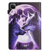For iPad Pro 11 2024 Sewing Litchi Texture Smart Leather Tablet Case(Wolf)