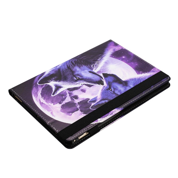 For iPad Pro 11 2024 Sewing Litchi Texture Smart Leather Tablet Case(Wolf)