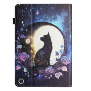 For Amazon Kindle Fire HD 10 2021 Sewing Litchi Texture Smart Leather Tablet Case(Cat)