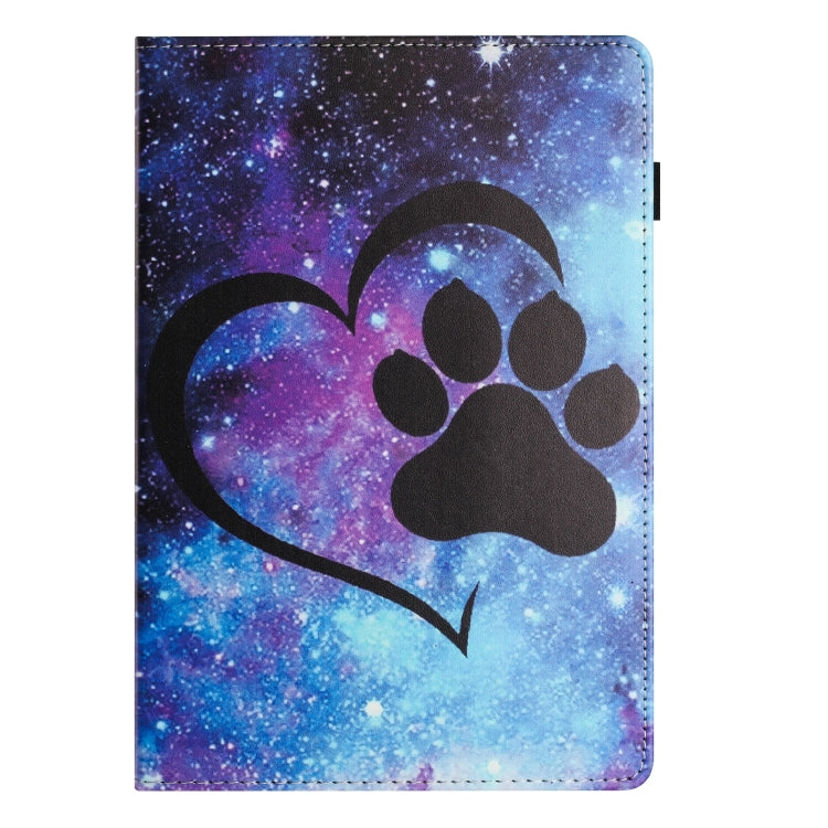 For Amazon Kindle Fire Max 11 2023 Sewing Litchi Texture Smart Leather Tablet Case(Footprint)