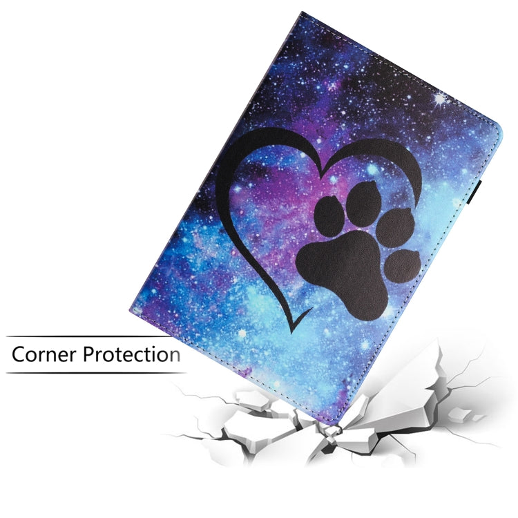 For Amazon Kindle Fire Max 11 2023 Sewing Litchi Texture Smart Leather Tablet Case(Footprint)