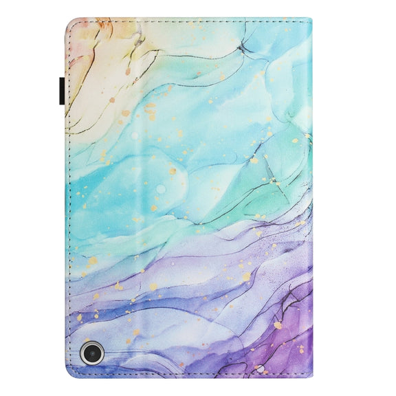 For Amazon Kindle Fire Max 11 2023 Sewing Litchi Texture Smart Leather Tablet Case(Oil Painting)
