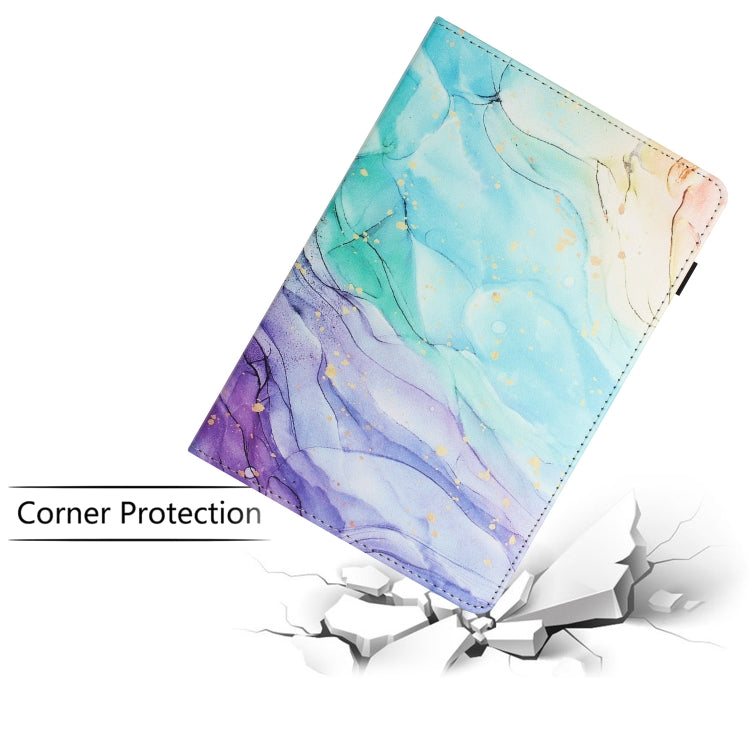 For Amazon Kindle Fire Max 11 2023 Sewing Litchi Texture Smart Leather Tablet Case(Oil Painting)