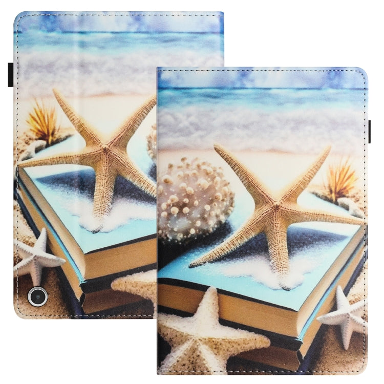 For Amazon Kindle Fire Max 11 2023 Sewing Litchi Texture Smart Leather Tablet Case(Starfish)