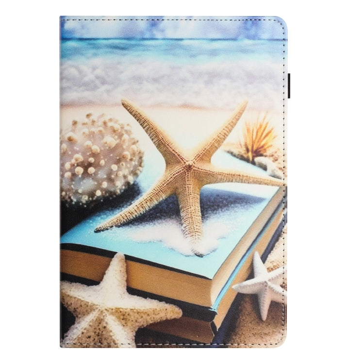 For Amazon Kindle Fire Max 11 2023 Sewing Litchi Texture Smart Leather Tablet Case(Starfish)