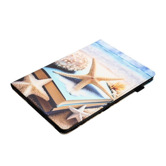 For Amazon Kindle Fire Max 11 2023 Sewing Litchi Texture Smart Leather Tablet Case(Starfish)