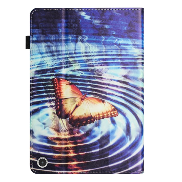 For Amazon Kindle Fire Max 11 2023 Sewing Litchi Texture Smart Leather Tablet Case(Butterfly)