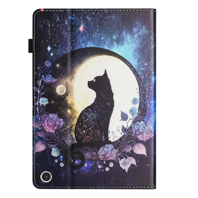 For Amazon Kindle Fire Max 11 2023 Sewing Litchi Texture Smart Leather Tablet Case(Cat)