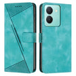 For vivo Y36 Dream Triangle Leather Phone Case with Lanyard(Green) - vivo Cases by PMC TechLife | Online Shopping South Africa | PMC TechLife
